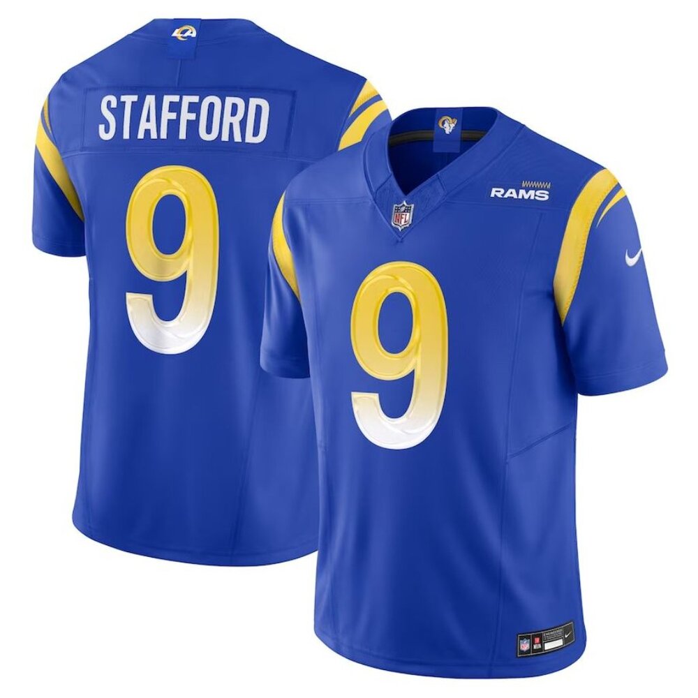 Mens Kids Youths  Matthew Stafford Royal Vapor  Stitched Jersey